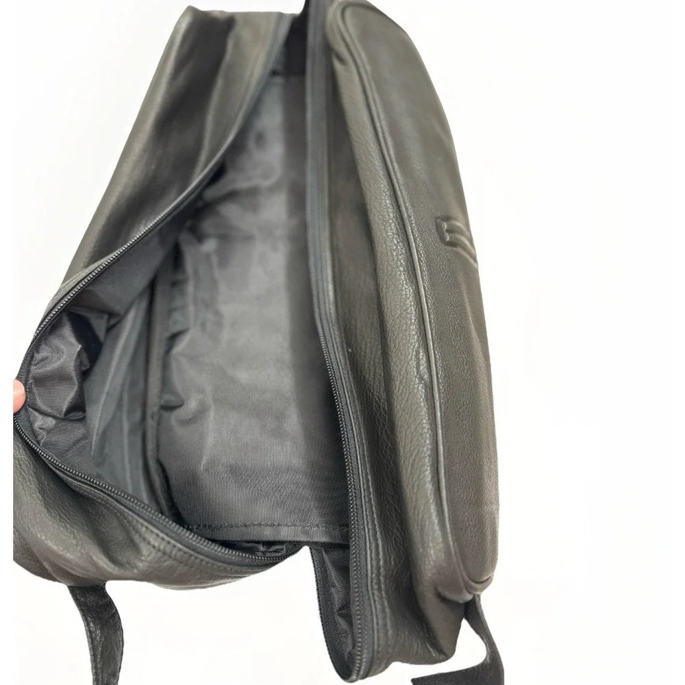 Leather Dual Compartment Shoe Bag Travel Sports Golf Lincoln Logo 14